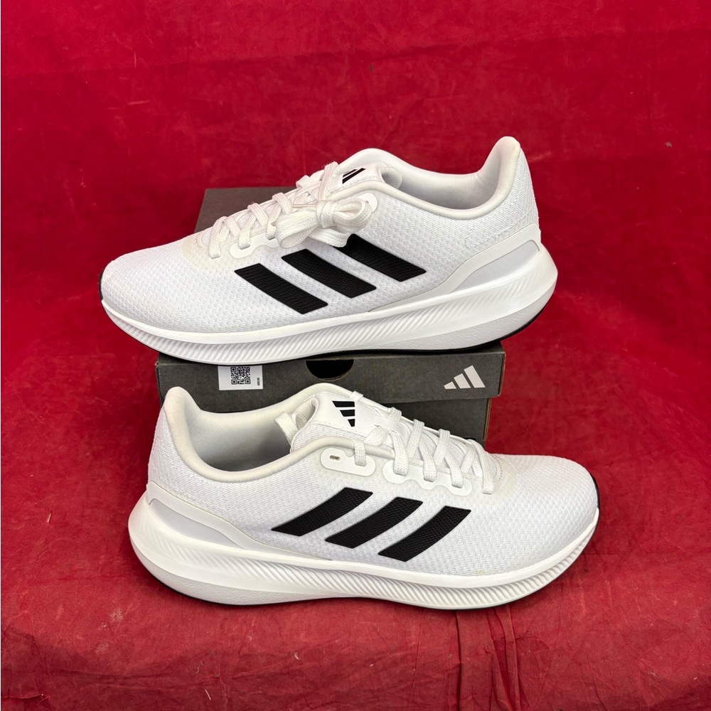 Adidas Shoes/Sneakers: Runfalcon 3.0 W Black White Women’s Size 11 - Picture 2 of 7